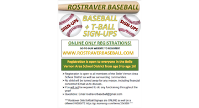 Baseball and T-Ball Sign Ups are ONLINE ONLY
